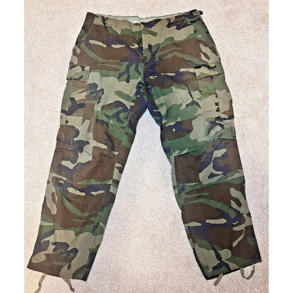 USMC Tropical Poplin Camouflage Combat Trousers Cargo Pockets - Picture 1 of 11